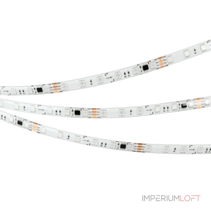 Arlight Лента герметичная SPI-SE-B60-10mm 24В RGB-PX6-BPT 12 В/м IP65 5060 5м 039601