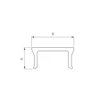 Экран PLINTUS-H54-2000 Opal Arlight 045438