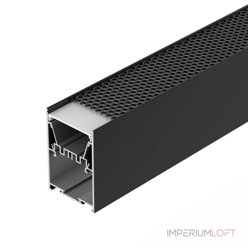 Arlight Профиль LINE-5075-HONEYCOMB-2000 BLACK Алюминий 044874