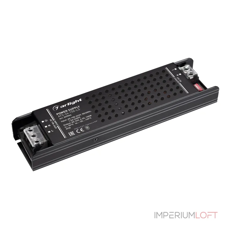 Arlight Блок питания ATS-24-150-LS 24В 6.2A 150Вт IP20 Сетка 049064 Arlight Блок питания ATS-24-150-LS 24В 6.2A 150Вт IP20 Сетка 049064