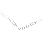 Угол SL-LINE-2522 BLACK Arlight Металл 044940