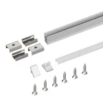 Arlight Профиль с экраном SL-MINI-8-H12-2000 ANOD+OPAL Алюминий 036833