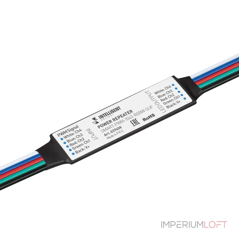 Arlight INTELLIGENT ARLIGHT Усилитель SMART-PWM-1042-RGBW-SUF 12-24В 4x1A IARL IP20 037408 Arlight INTELLIGENT ARLIGHT Усилитель SMART-PWM-1042-RGBW-SUF 12-24В 4x1A IARL IP20 037408