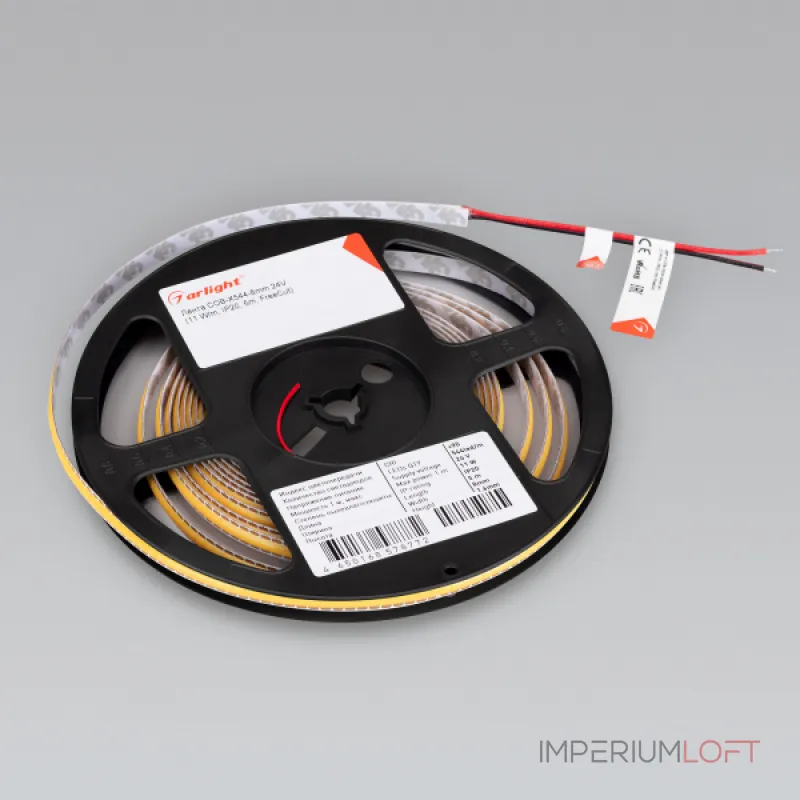 Лента COB-X544-8mm 24В Warm3500 11 В/м IP20 5м Arlight Свободная резка 043415 Лента COB-X544-8mm 24В Warm3500 11 В/м IP20 5м Arlight Свободная резка 043415