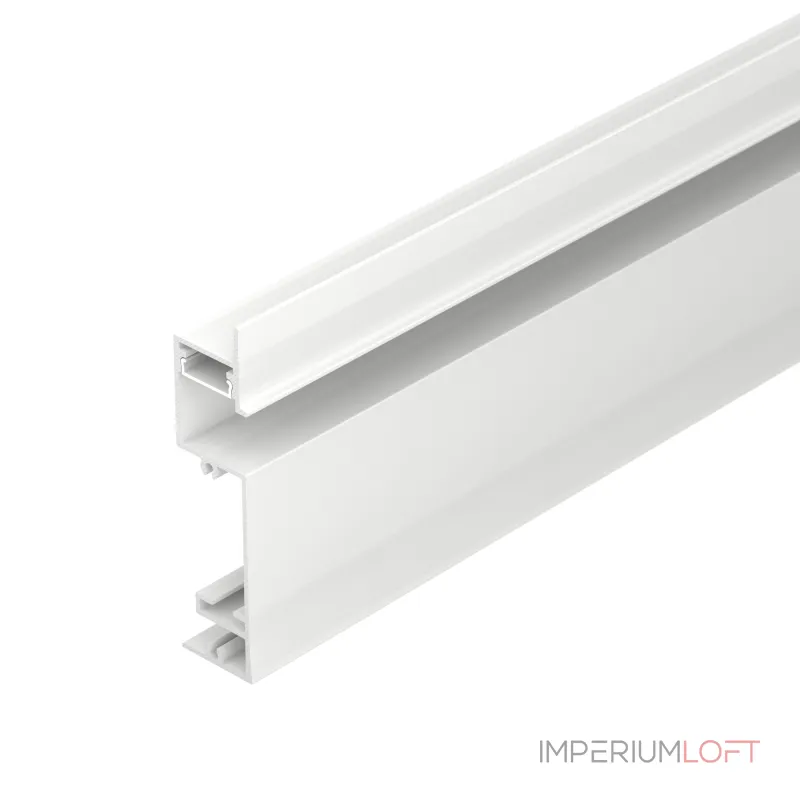 Профиль PLINTUS-H73-F-2000 WHITE Arlight Алюминий 043592