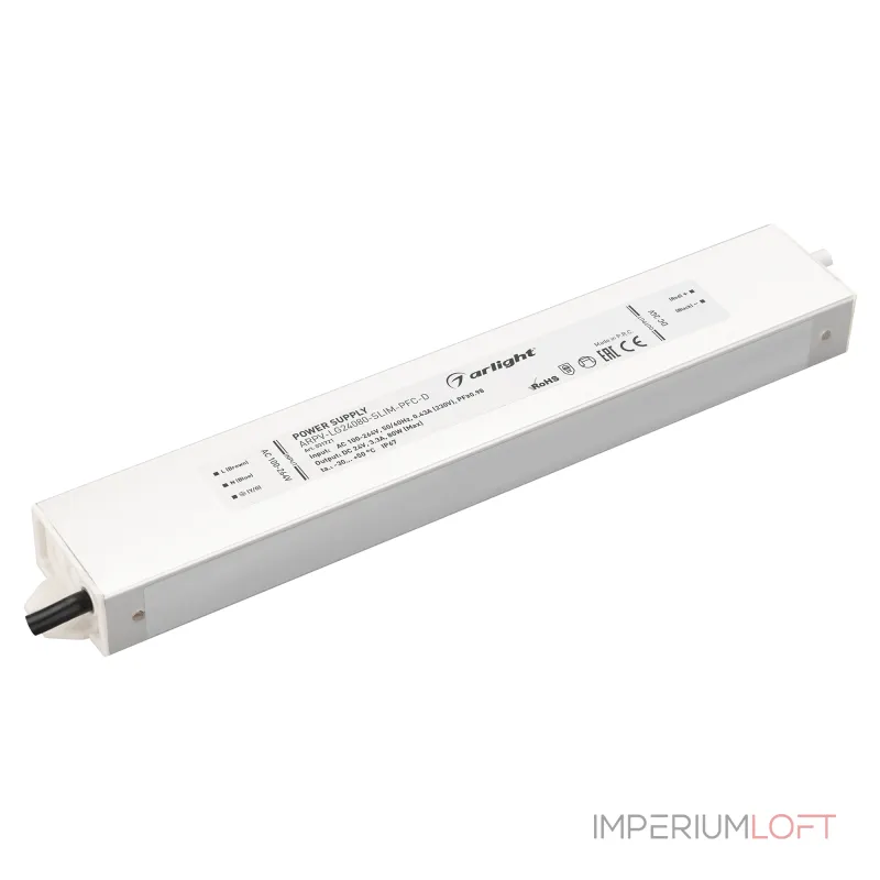 Arlight Блок питания ARPV-LG24080-SLIM-PFC-D 24В 3.3A 80Вт IP67 031721