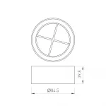 Решетка антибликовая LGD-ANTIGLARE-GRILLE-R85 WH Arlight Металл 046756