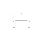 Экран PLINTUS-H54-2000 Opal Arlight 045438