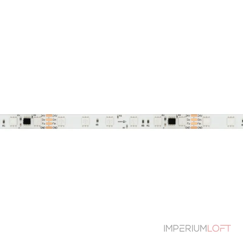 Arlight Лента герметичная SPI-SE-B60-10mm 24В RGB-PX6-BPT 12 В/м IP65 5060 5м 039601