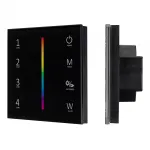 Arlight Панель Sens SMART-P30-RGBW Black 230В 4 зоны 2.4G IP20 027104