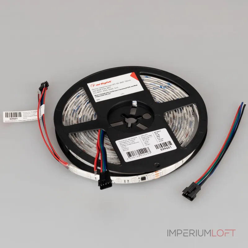 Arlight Лента герметичная SPI-SE-B60-10mm 24В RGB-PX6-BPT 12 В/м IP65 5060 5м 039601
