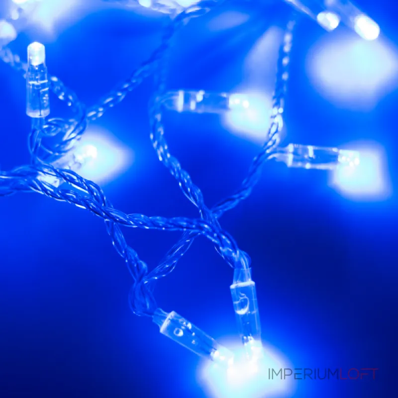 Arlight Светодиодная гирлянда ARD-STRING-CLASSIC-10000-CLEAR-100LED-FLASH BLUE 230В 7Вт Ardecoled IP65 025788