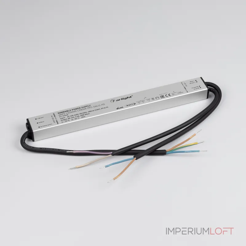 Arlight Блок питания ARPV-LG24060-LINEAR-PFC-DALI2-PD 24В 2.5A 60Вт IP67 033428 Arlight Блок питания ARPV-LG24060-LINEAR-PFC-DALI2-PD 24В 2.5A 60Вт IP67 033428