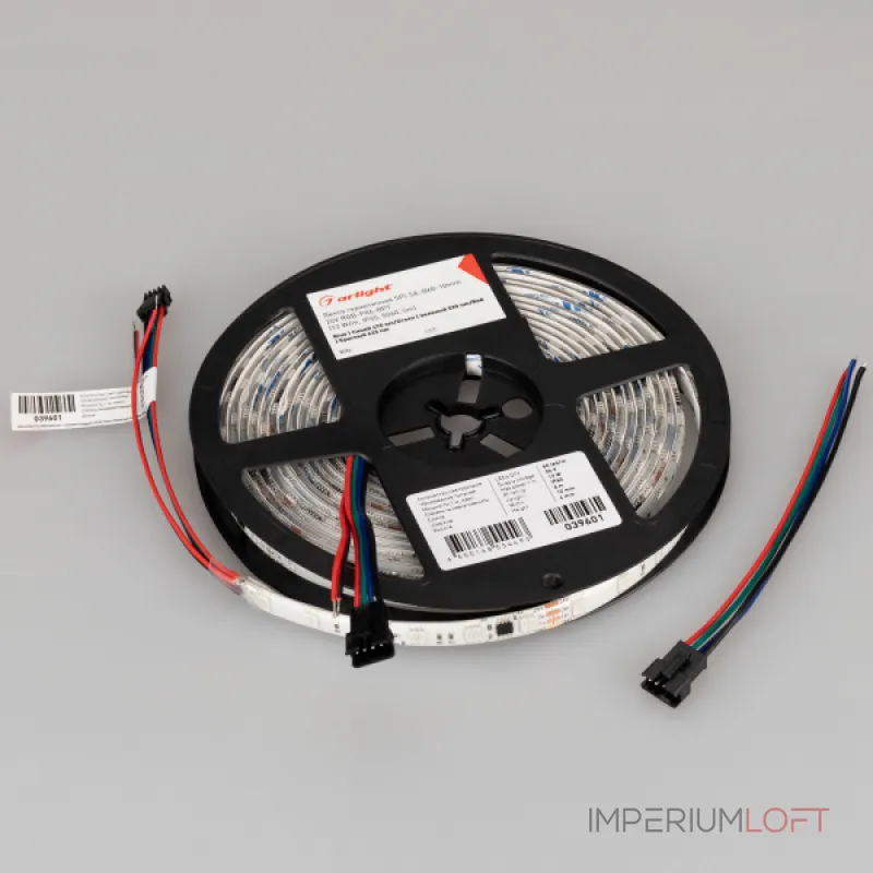 Arlight Лента герметичная SPI-SE-B60-10mm 24В RGB-PX6-BPT 12 В/м IP65 5060 5м 039601