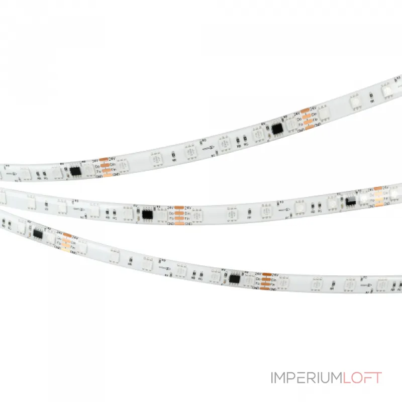 Arlight Лента герметичная SPI-SE-B60-10mm 24В RGB-PX6-BPT 12 В/м IP65 5060 5м 039601
