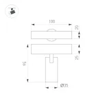Arlight Светильник MAG-SPOT-25-R65-5Вт Warm3000 WH 30 deg 24В IP20 050074