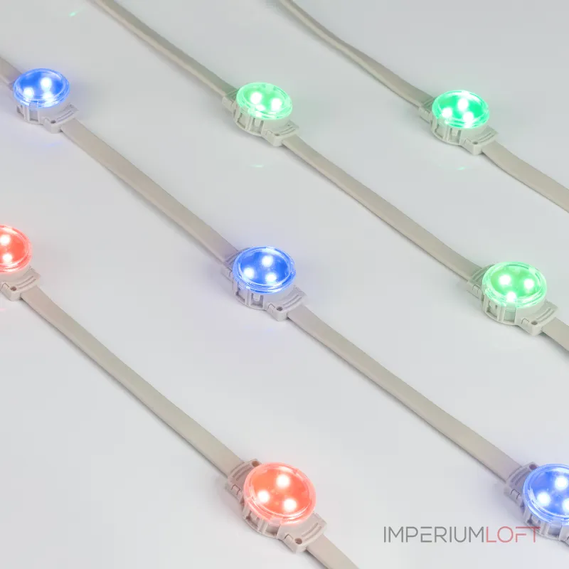 Arlight Модуль управляемый DMX-F3-D30 12В RGB-Auto 0.75Вт IP68 120 deg 036830