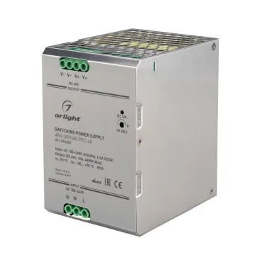 Блок питания ARV-DRP480-PFC-48 48В 10A 480Вт Arlight IP20 044601 Блок питания ARV-DRP480-PFC-48 48В 10A 480Вт Arlight IP20 044601