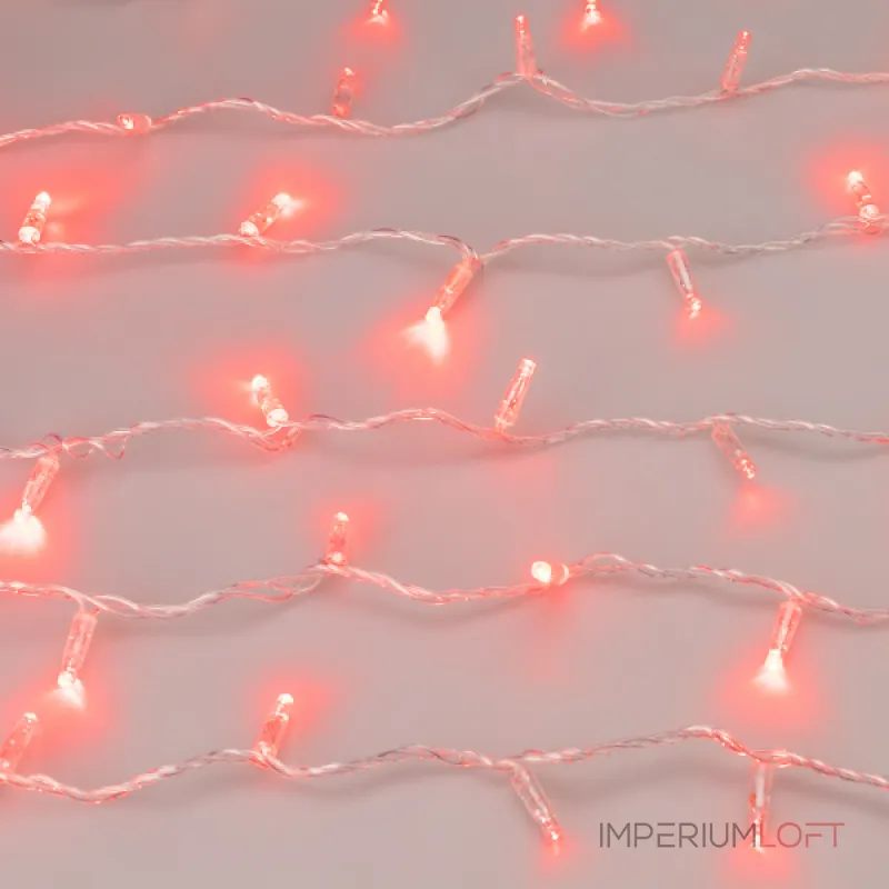 Arlight Светодиодная гирлянда ARD-STRING-CLASSIC-1000-CLEAR-100LED-PULSE Red 230В 7Вт Ardecoled IP65 031639