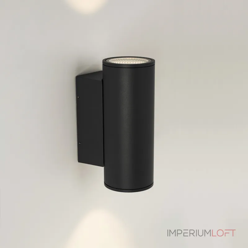 Arlight Светильник LGD-FORMA-WALL-TWIN-R90-2x12Вт Warm3000 BK 44 deg 230В IP54 037253