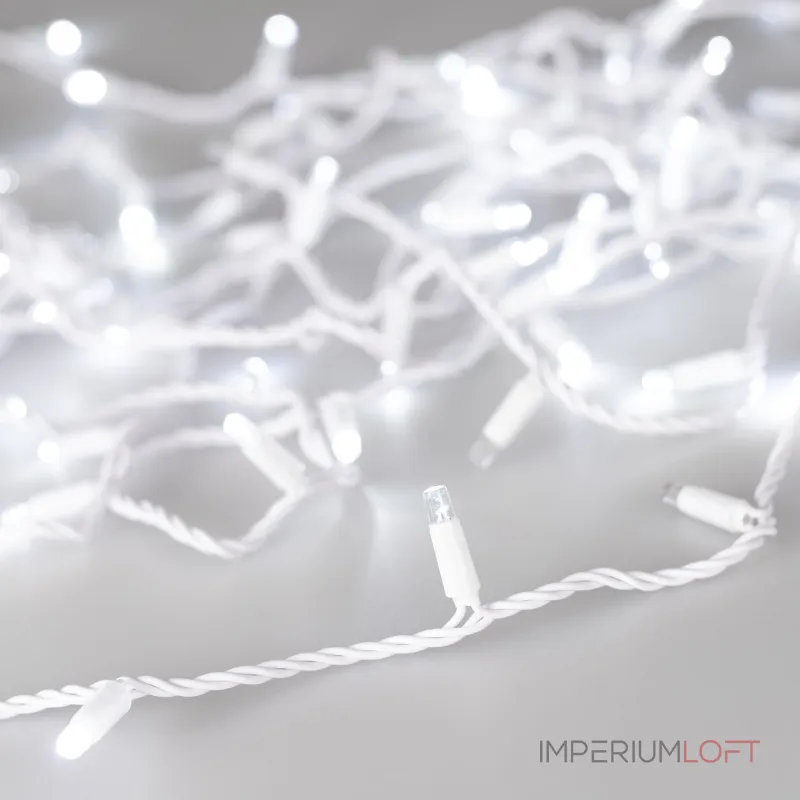 Arlight Светодиодная гирлянда ARD-STRING-CLASSIC-1000-WHITE-100LED-PULSE White 230В 7Вт Ardecoled IP65 031647