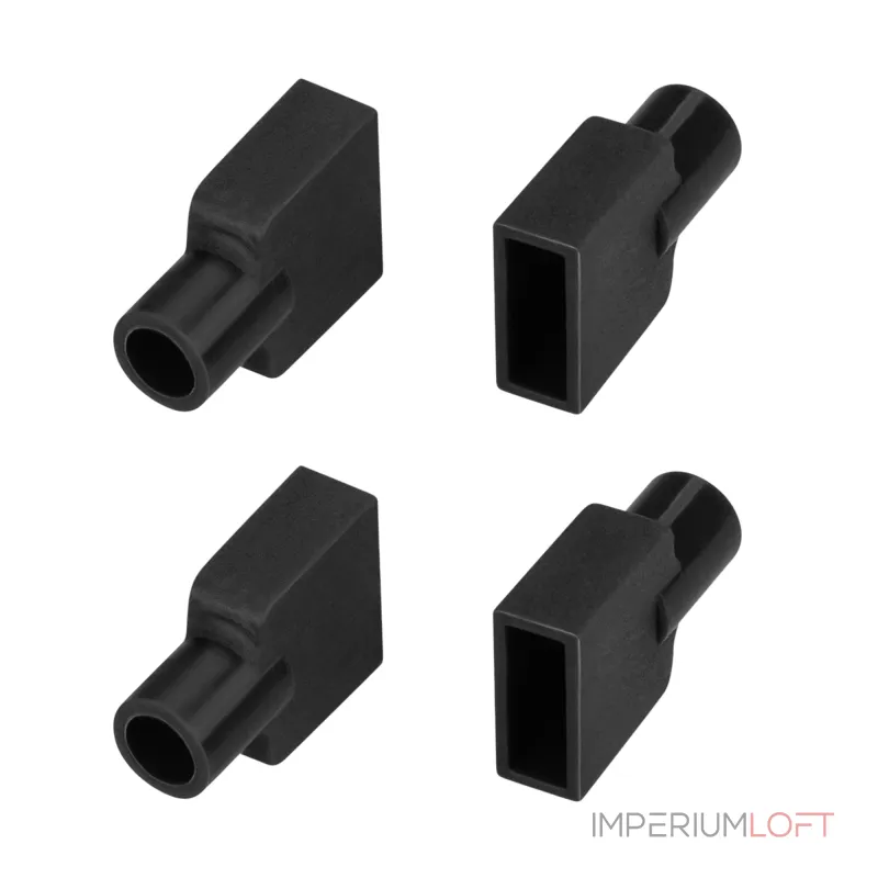 Заглушка WPH-FLEX-0612-SIDE BLACK с отверстием Arlight Силикон 045910