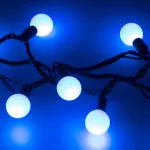 Arlight Светодиодная гирлянда ARD-BALL-CLASSIC-D23-10000-BLACK-80LED BLUE 230В 3.5Вт Ardecoled IP65 025600