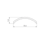 Arlight Экран ARH-KANT-H16-2000 Round Opal Длина 2 Ширина 0 015 Высота 0 015 016932