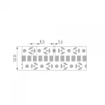 Arlight Профиль FANTOM-W12-2000 ANOD Алюминий 040325