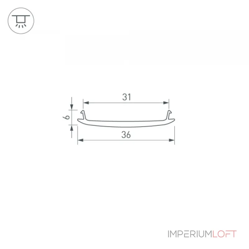 Экран STRETCH-S-35-CEIL-CENTER-100м GAMMA35 Arlight 045380
