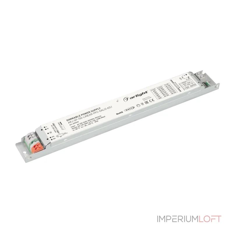 Arlight Блок питания ARJ-SP-150-LINEAR-PFC-DALI2-ADJ 150Вт 120-330В 0.5-1.0A IP20 039603