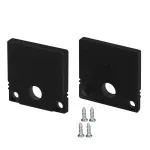 Заглушка SL-SLIM20-H20 BLACK с отверстием Arlight 047637