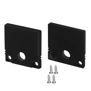 Заглушка SL-SLIM20-H20 BLACK с отверстием Arlight 047637