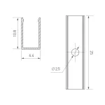 Arlight Держатель AURORA-1206-CLIP ANOD Алюминий 039353