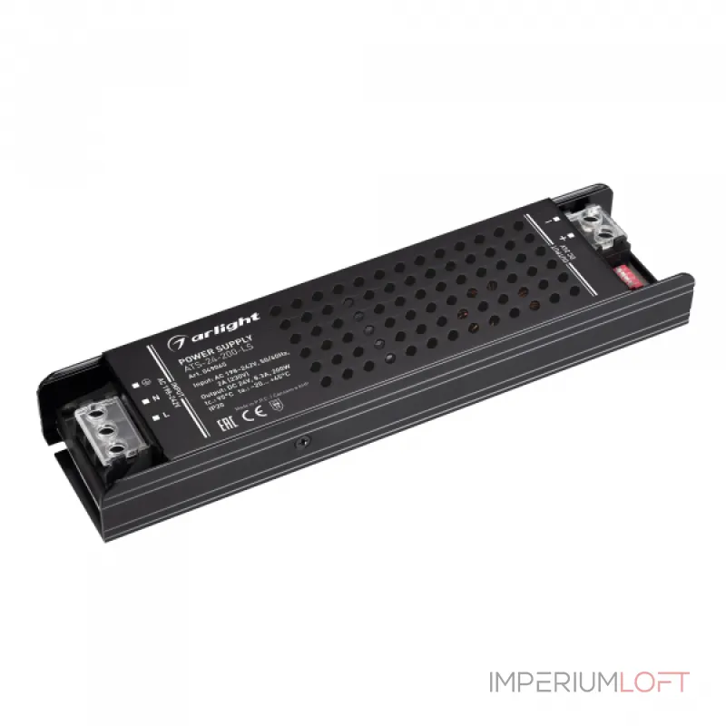 Arlight Блок питания ATS-24-200-LS 24В 8.3A 200Вт IP20 Сетка 049065 Arlight Блок питания ATS-24-200-LS 24В 8.3A 200Вт IP20 Сетка 049065