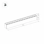 Arlight Светильник MAG-LASER-45-L320-12Вт Warm3000 WH 15 deg 24В IP20 026939