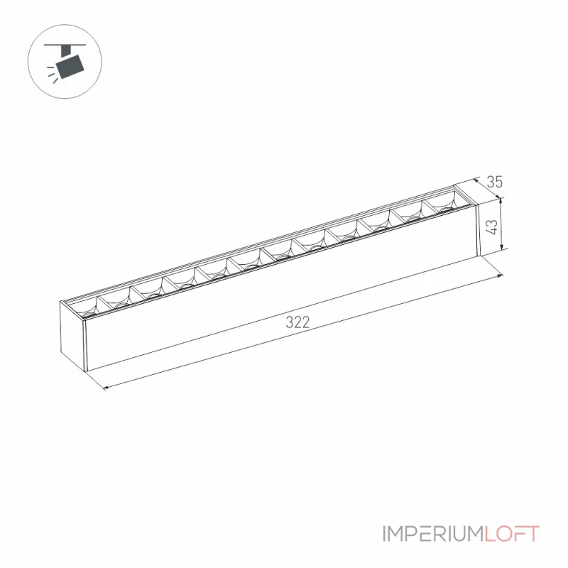 Arlight Светильник MAG-LASER-45-L320-12Вт Warm3000 WH 15 deg 24В IP20 026939 Arlight Светильник MAG-LASER-45-L320-12Вт Warm3000 WH 15 deg 24В IP20 026939