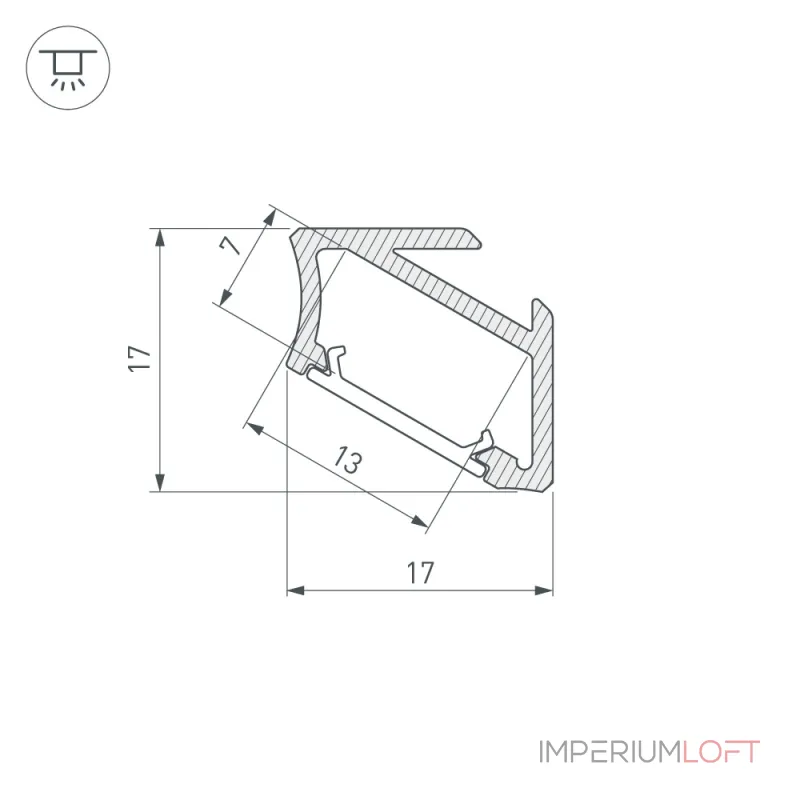 Профиль ALM-V60-2020 ANOD Black Arlight Алюминий 026694(1) Профиль ALM-V60-2020 ANOD Black Arlight Алюминий 026694(1)