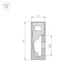 Arlight Силиконовый профиль WPH-FLEX-0616-SIDE-S9-5м FULL BLACK Силикон 045842