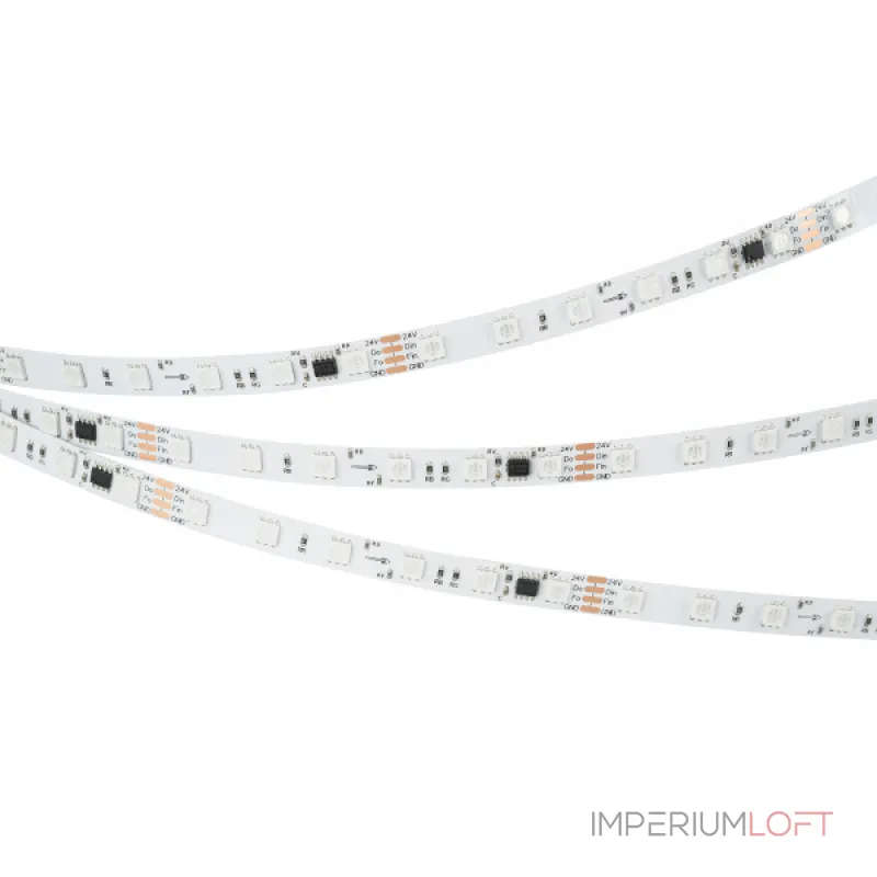 Arlight Лента SPI-B60-10mm 24В RGB-PX6-BPT 12 В/м IP20 5060 5м 039180