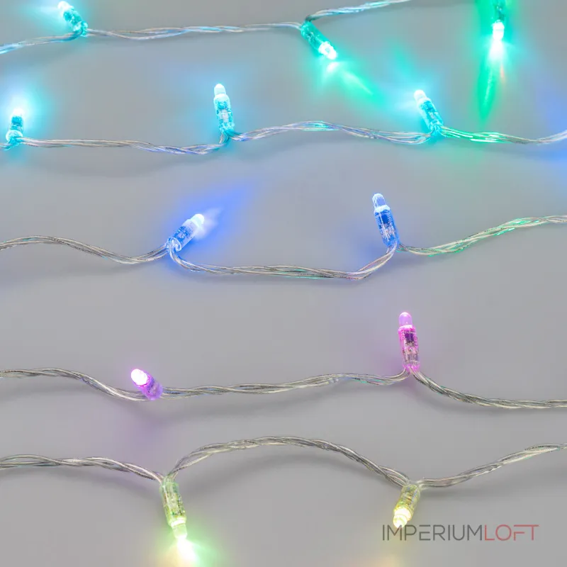 Arlight Светодиодная гирлянда ARD-STRING-CLASSIC-15000-CLEAR-100LED-LIVE RGB-SPI 12В 53Вт Ardecoled IP65 031518