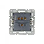 Механизм выключателя двухклавишный непроходной SWT-MK02-PL-BK 250В 16A Arlight 043725