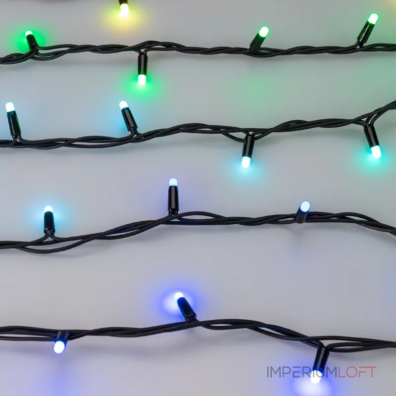 Arlight Светодиодная гирлянда ARD-STRING-PRO-10000-BLACK-95LED-MILK-LIVE RGBW-DMX 24В 10Вт Ardecoled IP65 031755