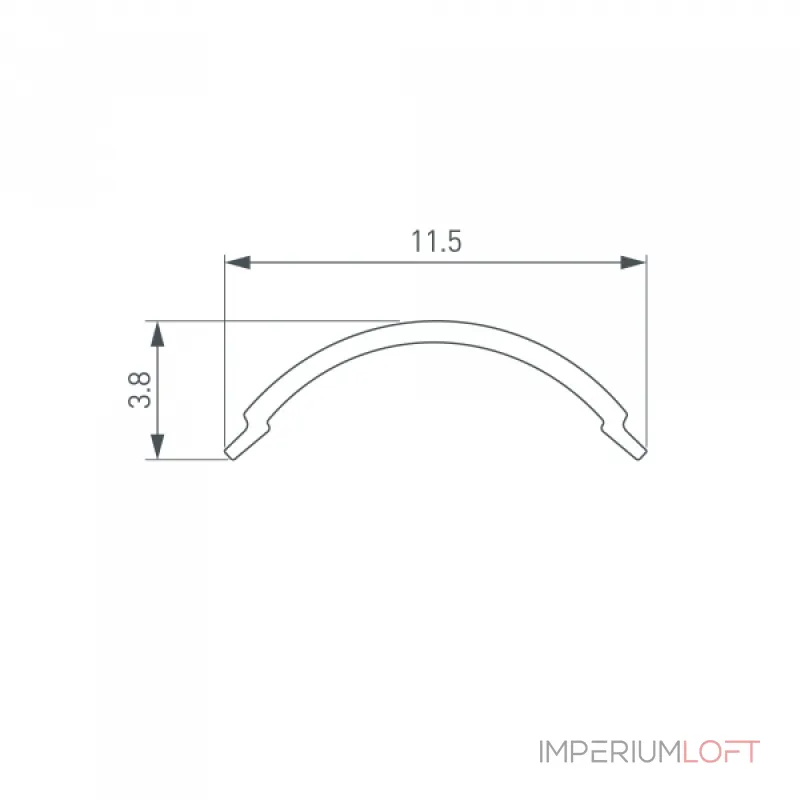 Arlight Экран SL-KANT-H10 ROUND OPAL 049167