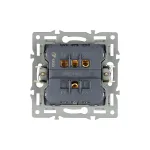 Механизм выключателя двухклавишный непроходной SWT-MK02-PL-WH 250В 16A Arlight 043724