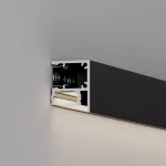 Arlight Профиль WALL-2228-2000 ANOD BLACK Алюминий 050488