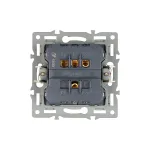 Механизм выключателя двухклавишный непроходной SWT-MK02-PL-BK 250В 16A Arlight 043725