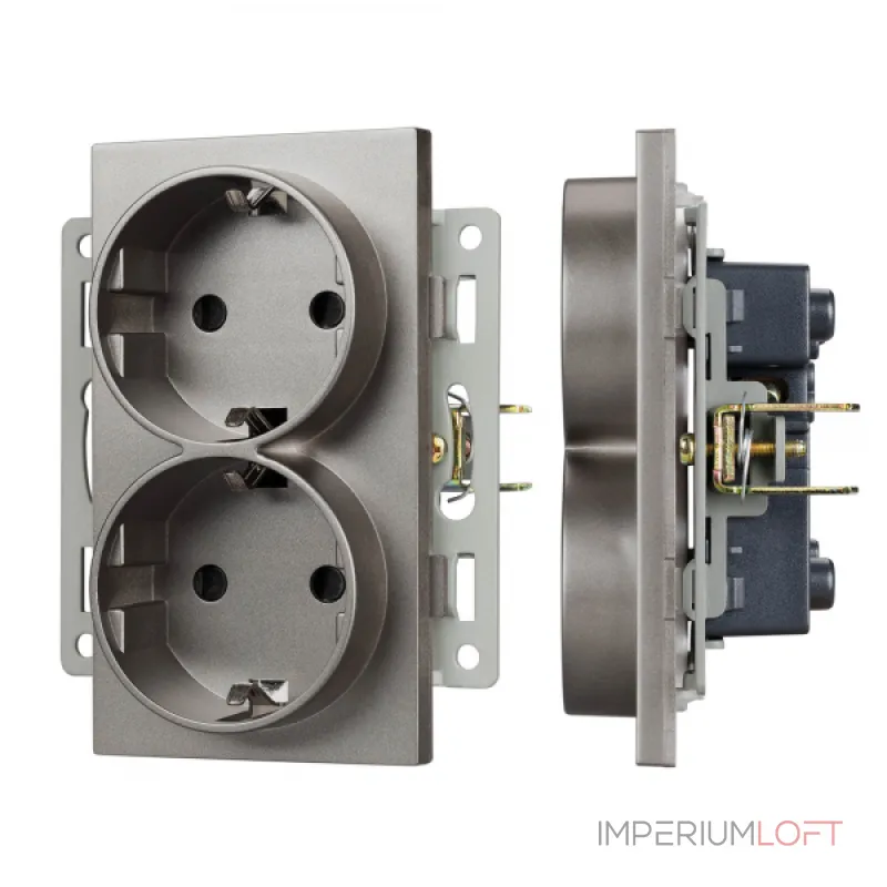 Arlight Механизм электрической розетки SCT-MEUD-PL-GR 250В 16A 043766