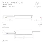 Блок питания ARPV-12020-D 12В 1.7A 20Вт Arlight IP67 022206(1)