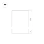 Arlight Светильник IM-QUADRO-EMERGENCY-3H-S600x600-64Вт Day4000 WH 120 deg 230В IP40 041045
